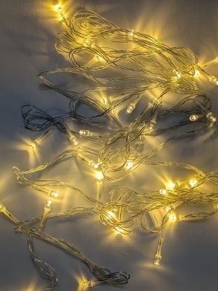 Гірлянда світлодіодна тепле біле світло 5 м 40 ламп 0102 фото